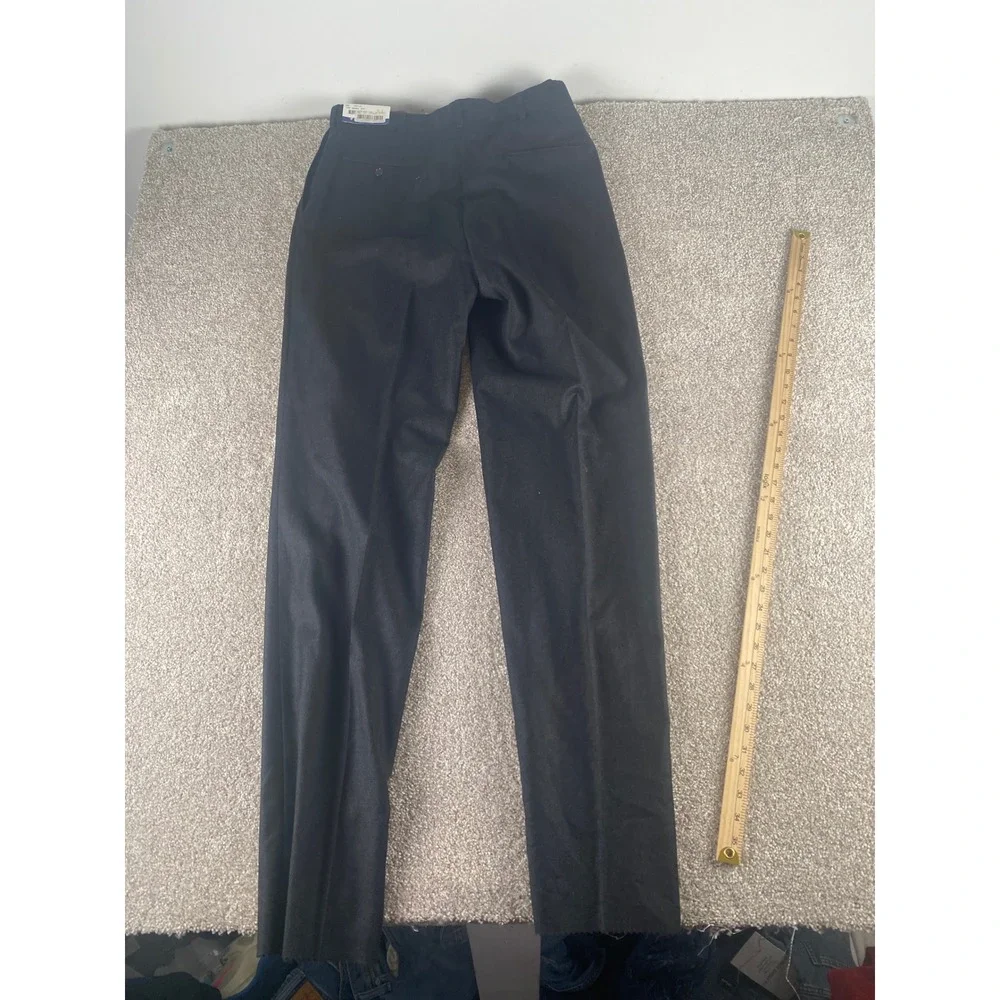 Austin Reed Mens 33 Wool Cashmere Dress Pants Charcoal Unhemmed Pleated NWT
